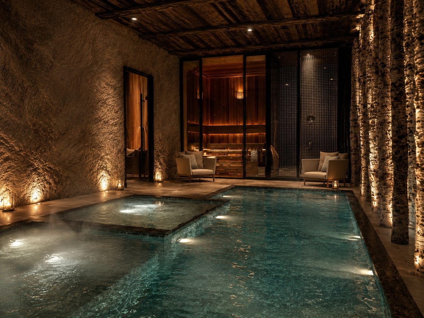 Le bassin du spa, vue d’artiste