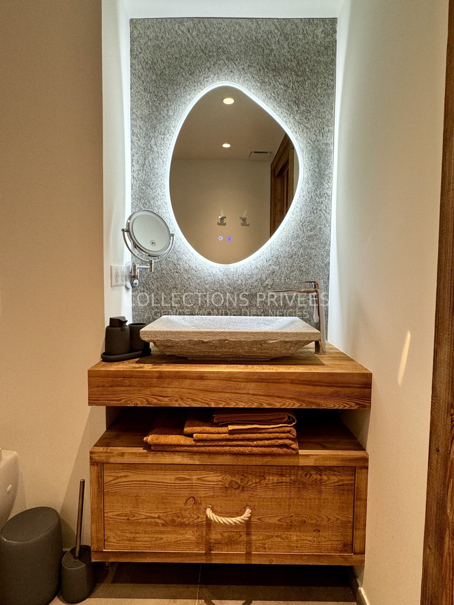 Salle de bain appartement luxe Auron pied des pistes