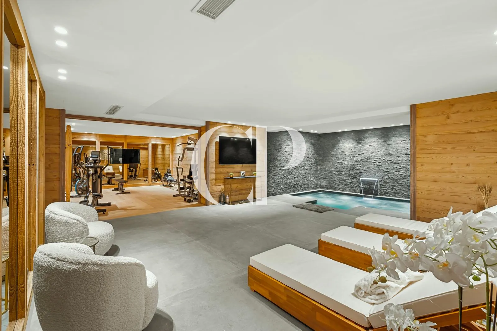 L’espace de repos du spa
